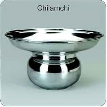Rimi Stainless Steel Chilamchi, for Home, Hotel/Restaurant Usage (10 Inch Round, Set of 01 Packet)