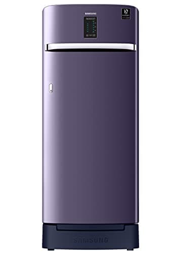 Samsung 225 L 4 Star Inverter Direct cool Single Door Refrigerator(RR23A2F3XUT/HL, Digi-Touch Cool, Base Stand with Drawer, Mint Blue)