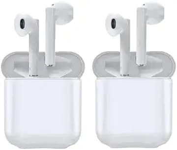 I12 TWS Wireless Earbuds with Bass, Treable, and Mic Bluetooth Headset Pack of 2