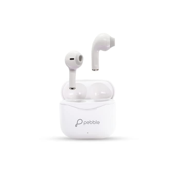 Pebble NEO Buds Wireless Ear PODS Bluetooth Headset (White,True Wireless)