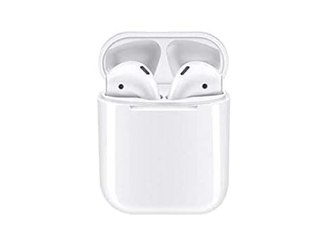 i12 Truly Wireless Bluetooth On Ear Earphone with Mic (White) In-Ear