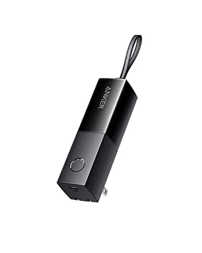Anker Portable Charger, 511 Power Bank (PowerCore Fusion 5K), 5,000mAh 2-in-1 Battery Pack with 20W Power Delivery for iPhone 13/12, Samsung S21 / S20, Google Pixel, Apple Watch, AirPods, and More