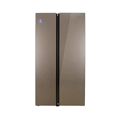 Lloyd 587 L Side by Side Refrigerator (GLSF590DGGT1GB, Graphite Glass)