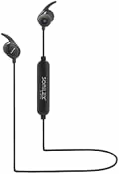 Sonilex BT70 Bluetooth 5.0 Wireless Earphones Bluetooth Headphone, Magnetic Earbuds, A2DP Voice Compatible with Mic (Black) (SL-BT-70-BLACK)