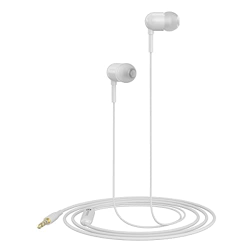 Portronics Conch 50 in-Ear Wired Earphone with Mic, 3.5mm Audio Jack(White)