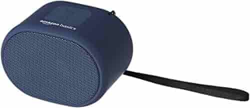 Amazon Basics Bluetooth 5.0 Speaker, Powerful Bass, 5W Sound, Upto 19hrs Playtime, MicroSD Card, AUX and USB Input Support and Noise Cancelling Mic, 1-Year Warranty (Blue)