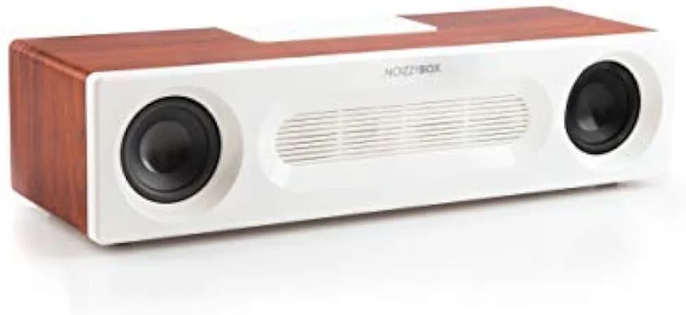 NB NOIZZYBOX Retro Vogue Vintage Classic and Powerful Wireless Bluetooth Sound Bar Home Theatre System with FM, USB and AUX in (Cherry Red)