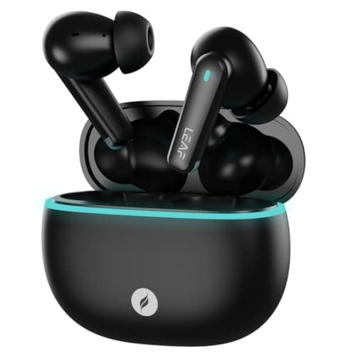 Leaf Buds X121 True Wireless Earbuds AI SOUND App, 30H Playtime, Quad Mic with ENC, 50ms Low Latency, Fast Charging(10min=200min), 10mm Driver, IPX5, ...
