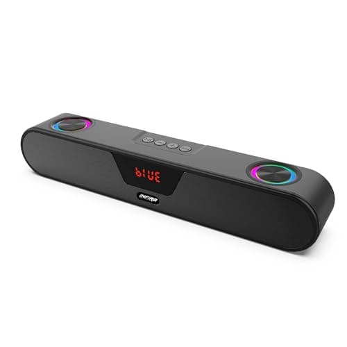 iNFiRe FireBar 20 Bluetooth Soundbar in-Built RGB Light with 20W RMS, TWS Function with Upto 8 Hours Playback, BT Version 5.3 & Multi Connectivity, Vo...