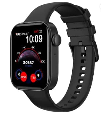 (Renewed) Fire-Boltt Ring 2 Smartwatch (Black Strap)