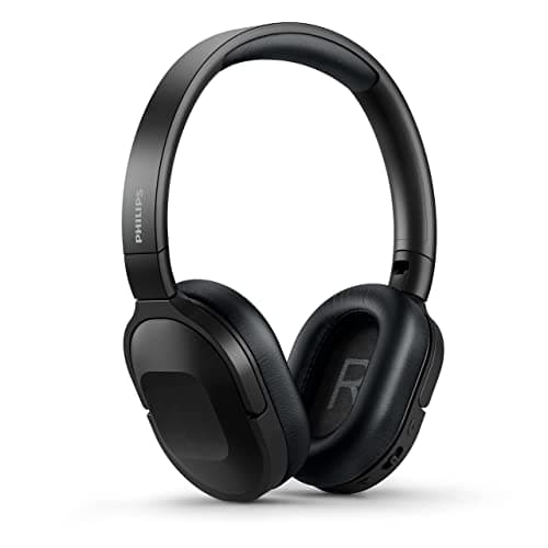 (Renewed) Philips Audio TAH6506BK/00 Slim & Lightweight Wireless Bluetooth Headphones with Active Noise Cancellation, 30 Hrs Playtime & Multipoint Pairing (Black)