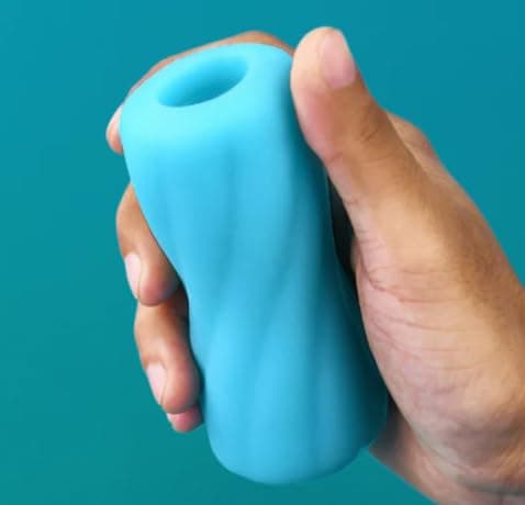 AROUSIQUE Buddy Massager Blue Silicone Body Massager | Ergonomic & Water-Resistant | Muscle Pain Relief, Deep Tissue Therapy & Stress Reduction