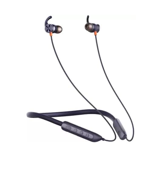 Itel JukeSet N53 High Bass Bluetooth Earphones, in Ear Sports Fit with 12 Hours Battery Fast Charge, IPX5 Water Resistant, Voice Assistant, Flexible Neckband, Data Cable Charging with Mic - Black