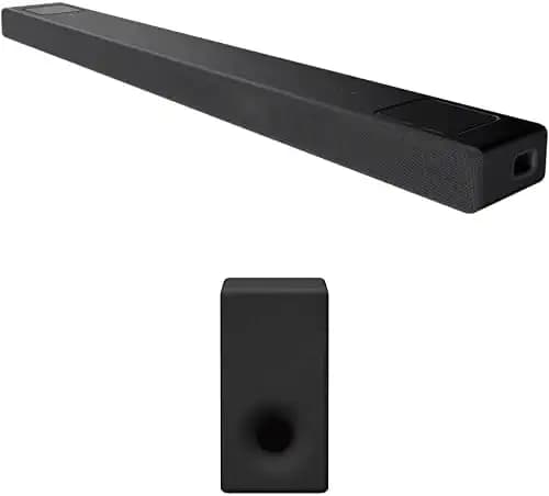 Sony HT-A5000 A Series Premium Soundbar 5.1.2ch 8k/4k 360 SSM Home theatre system with Dolby Atmos and Wireless subwoofer SA-SW3(Hi Res & 360 Reality Audio, 8K/4K HDR, Bluetooth, HDMI eARC)