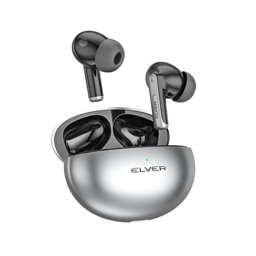 Elver Buds X - Dual ANC+ENC, Dynamic Drivers, 50+HRS Playback, Cross-Device Compatibility, True Light Sensor, Intuitive Touch Controls, BT v5.3, Type-...