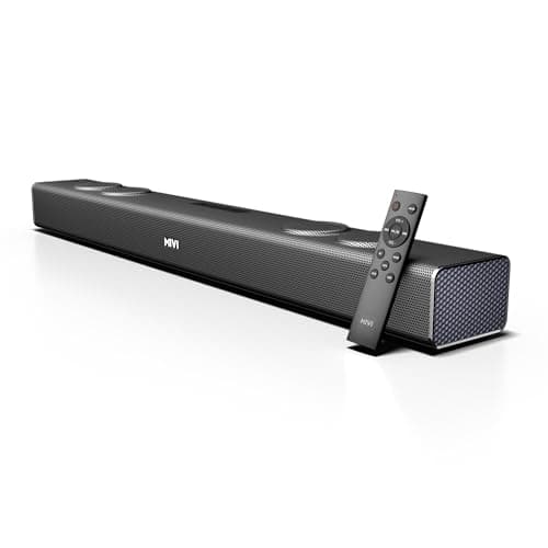Mivi Fort Q120 Soundbar with 120W Surround Sound, 2.2 Channel soundbar with 2 in-Built subwoofers, Multiple EQ and Input Modes, Remote Accessibility, ...