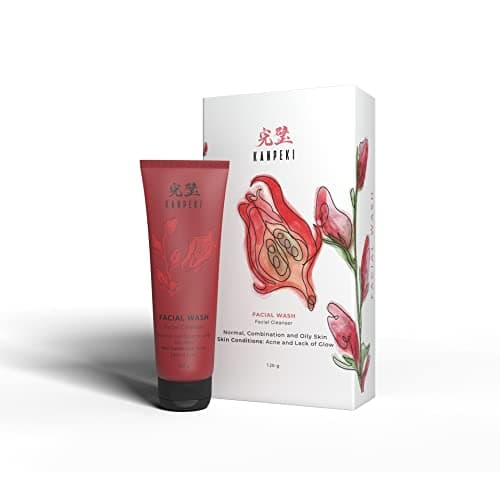 Kanpeki - Facial Wash | Facial Cleanser | Reduces Acne & Provides Bright Skin| Contains Basil, Mint & Lemon | Japanese Skin Care Product | Suitable for Normal, Combination, Oily Skin | 120g