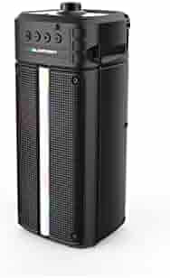 Blaupunkt Atomik PS15 Wireless Bluetooth 15W Outdoor Party Speaker I Dual Passive Radiator I 1200mAh Battery I Dynamic RGB Lights I Karaoke with Mic I for Camping, Outdoor Parties