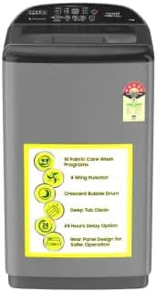 Croma 8 kg 5 Star Fully Automatic Top load Washing Machine with 2 Years Warranty on Product and 10 Years on Motor (CRLW080FAF202301, Grey)