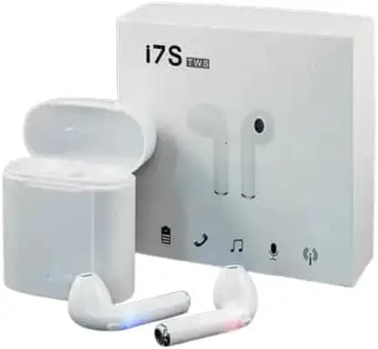 Twins Wireless Bluetooth Earphone Mini Twin Portable Bluetooth Headset, with Charging Box MP3 Player (White)