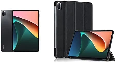 Xiaomi Pad 5 Snapdragon 860, 2.5K Resolution, 120Hz Refresh Rate, DCI-P3, 27.81cm(10.95 inch) Dolby Vision Display 6GB RAM 256GB Storage, Quad Speaker Dolby Atmos Wi-Fi Tablet, Cosmic Gray + Cover