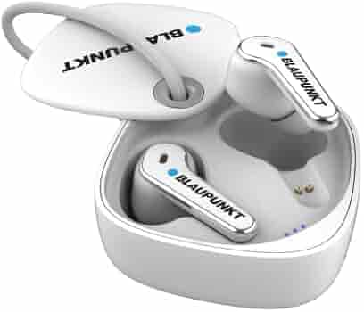 Blaupunkt Btw07 ANC Moksha-30Db Bluetooth Truly Wireless in Ear Earbuds with Mic Flip Top Rotatory Design, 40H Playtime, Turbovolt Fast Charging, Crispr Enc Tech, Gameon with 80Ms Low Latency (White)