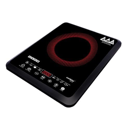 Usha CookJoy (CJ2000WTC) 2000 Watt Induction cooktop with Touch control (Black) Induction Cooktop