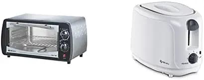 Bajaj 1000TSS OTG, 10 Litre and ATX 4 750-Watt Pop-up Toaster (White)