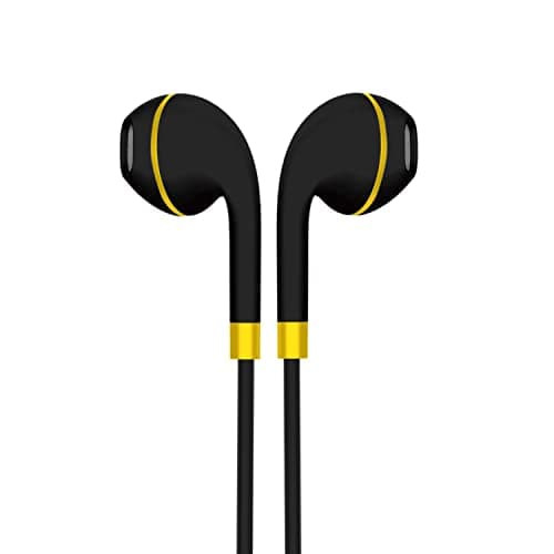 Bell BLHFK165 Wired Earphones with Mic,Powerful Hd Sound with High Bass, Tangle Free Cable,Comfort in-Ear Fit, 10mm Drivers 3.5Mm Jack Compatible with Phone, Laptop & MP3 Device (BLHFK165-Black)