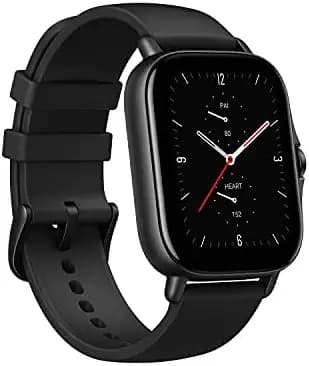 (Renewed) Amazfit GTS 2e Smartwatch, SpO2 & Stress Monitor, 1.65 Always-on AMOLED Display, Built-in GPS, Built-in Alexa,14-Day Battery Life, 90+ Sports Models, 50+ Watch Faces Obsidian Black