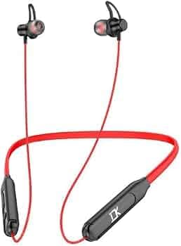 DK NAV-Buds in-Ear Wireless Bluetooth Neckband with ENC Technology 30Hours Backup (RED-Edition)