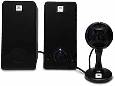JBL Commercial WFH100 USB Mic & Speaker Bundle for Content Creation, Online Classes, Online Workshops