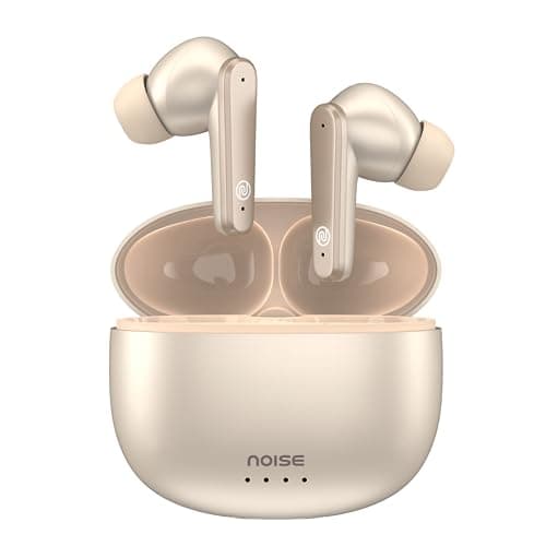 Noise Newly Launched Buds VS104 Max Truly Wireless in-Ear Earbuds with ANC(Upto 25dB), 45H Playtime, Quad Mic with ENC, Instacharge(10 min=180 min), 13mm Driver, BT v5.3 (Rose Gold)