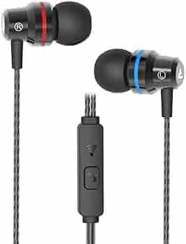 (Renewed) boAt Bassheads 106 Wired Earphones with HD Sound, 10 mm Dynamic Drivers, Tangle Free Cable (1.2m), Integrated Controls and in-Built mic (Black)