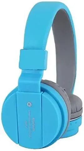 Goldtech Sports SH-12 Wireless Bluetooth Headphone with FM/SD Card Slot with Music and Calling Control (Blue)