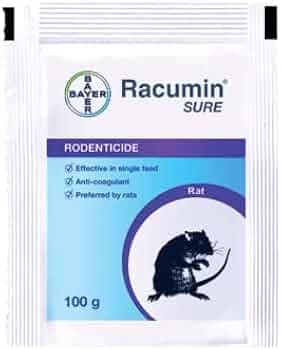 RACUMIN Bayer Sure-For Rodent Control-100 Gm (Pack Of 5)