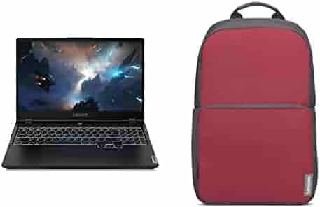 Lenovo Legion 5 10th Gen Intel Core i5-10300H 15.6" (39.63cm) FHD IPS Gaming Laptop (8GB/512GB SSD/Windows 10/NVIDIA GTX 1650 4GB/120Hz/2.3Kg), 82AU00PMIN + 15.6" Red Backpack