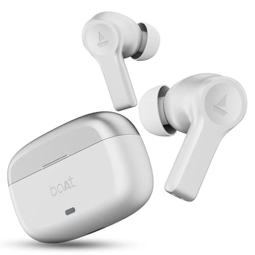 boAt Newly Launched Airdopes Flex 454 ANC TWS Earbuds with Smart Features, ANC, 60HRS Playback, Beast Mode(Low Latency), Quad Mics ENx Tech, Multi Poi...
