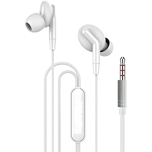 REDYR Taal Wired Earphone, Built in Mic, Call Answer HD Sound Quality Wired Headset (White, in The Ear)