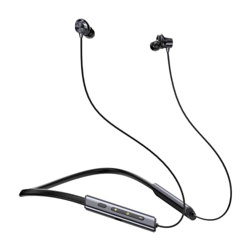 pTron Tangent Eon w/ 50Hrs Playtime, Immersive Sound, HD Mic & AI-ENC Clear Calls, Dual-Device Pairing, Magnetic On/Off Function, BT5.4 Wireless Neckb...