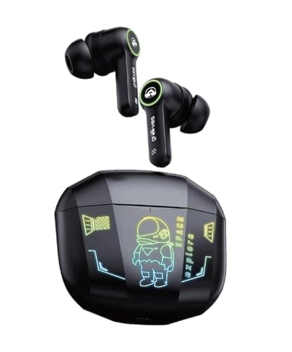 Grooves Fort Newly Launched-Gaming TWS Up to 80H Playtime - in Ear Dual Mode with 45Db Low Latency, Bt 5.3,Abs-Enc-, 13Mm Driver, 400 Mah Battery with...