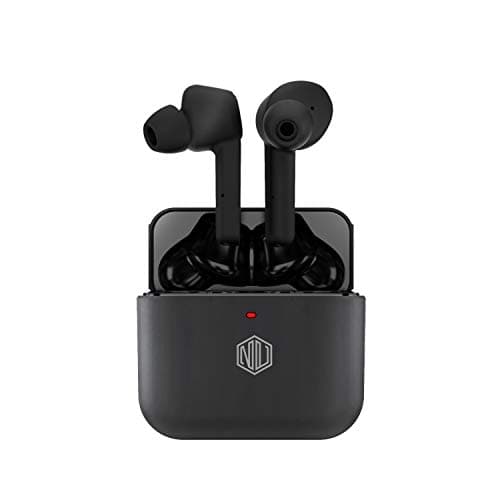 Nu Republic Flaunt X1 True Wireless Earbuds(TWS), BT v5.0, Auto Pairing, Upto 20 Hrs Play Time, Touch Control,Compact Case with Charging Cable, Sweat & Water Resistant, Voice Assistant with Mic-Black