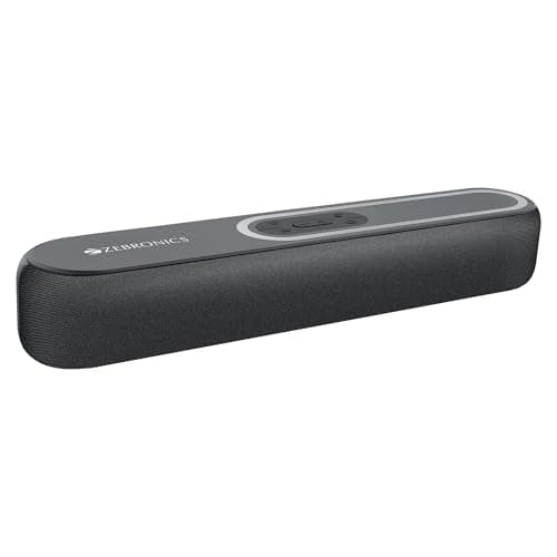 ZEBRONICS VITA BAR 201, Wireless Bluetooth Soundbar, 30 Watts, Upto 8 Hours Playback, Powerful Dual Drivers, Dual Passive Radiators, LED Indicator, BT...