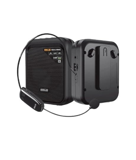 Ahuja Wireless Neckband NBA 28WL with Bluetooth,USB & Recording Microphone, Black