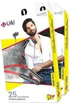 U&I UINB-6912 Allout Series Type-C-Charging Support Neckband 25 Hours Playtime Bluetooth Headset (Yellow, in The Ear)