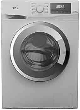TCL 8 Kg Fully-Automatic Front Loading Washing Machine (TWF80-G123061A03S, Silver)