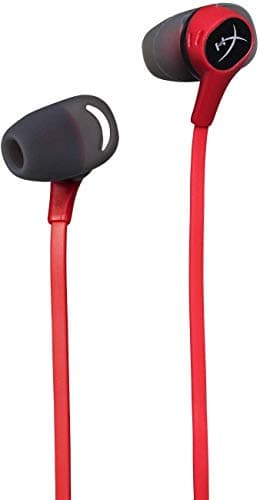(Renewed) HyperX Cloud HX-HSCEB-RD Earbuds Gaming Headphones with Mic (Red)