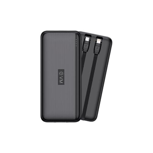 EVM EnConnect Plus 20000mAh 4-in-1 Power Bank, 22W PPS Fast Charging PD, Dual Input Type-C & Micro USB, USB & Type-C Output, Built-in Type-C Cable (L)...