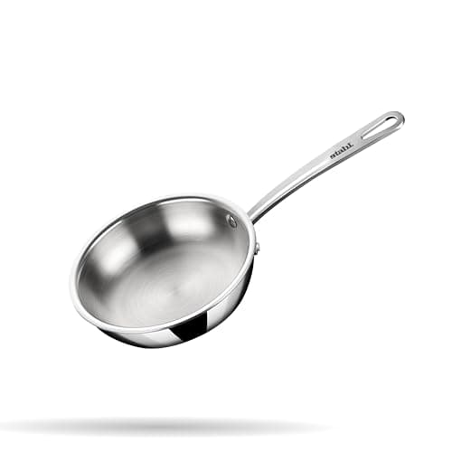 Stahl Triply Stainless Steel Artisan Frypan Without Lid, 4436, 16cm, 0.6 Liters