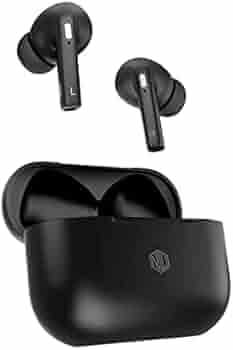 Nu Republic Rush Pro X True Wireless Earbuds (TWS) BT V5.0, Upto 16Hrs Play Time, Compact Charging Case with Type C Cable, Touch Controls, Voice Assistant with Mic-Black